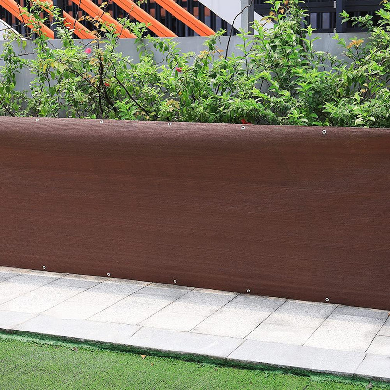 Durable & Foldable Shade Net, Brown, 100cm H x 500cm W x 3cm D