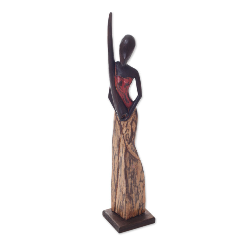 Statue de Sorbelli Artisan of Woman avec Didgeridoo