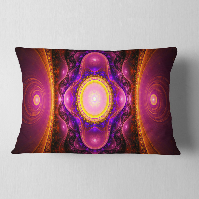 Coussin lombaire cryptically fractal design Abstract