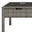  6 Pcs L-Shaped Patio Furniture Set Dining Table And Ottoman All Weather Wicker Outdoor Sectional Sofa Conversation Set