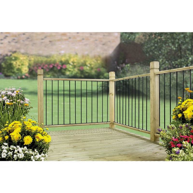 Aidan Metal Decking Fence Panel 77cm H x 28cm W
