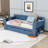Multifunctional Wood Convertible Daybed with Built-in Desk, Storage Drawer-867099477-867099465
