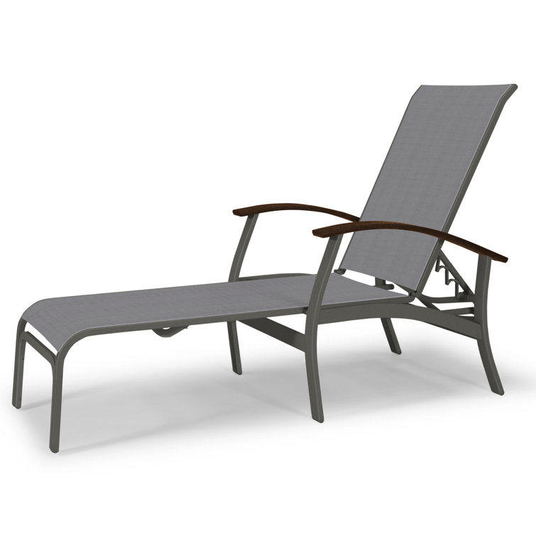 Askar Outdoor Rust-Resistant Metal Chaise Lounge
