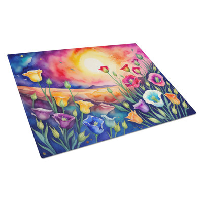 Planche à découper en verre Lisianthus