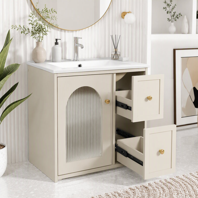 Ensemble de meuble-lavabo 24 "24", Beige