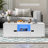 Rectangle Coffee Table With Storage Space And LED Lights-1147120473