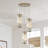 Grasmere 3 - Light Cluster Cylinder Dimmable Pendant with Crystal Accents-1195614567