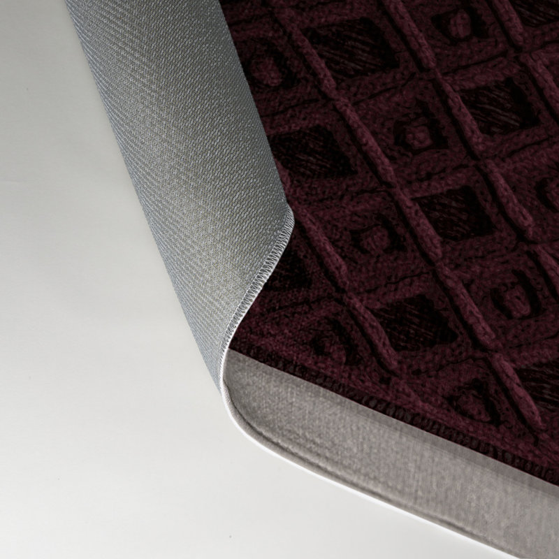Tapis brun intérieur et extérieur Trellis, Rectangle 5 pi x 7 pi