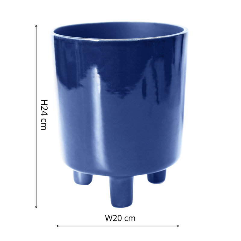 Pisa Navy Planter Blue H24CM D20CM
