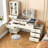 Cream style dresser Multi-functional makeup table