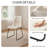 5-Piece Round Dining Table Set With 4 Dining Chairs, Kitchen Dining Table Group With Cross Metal Base-1896525562-1896525543