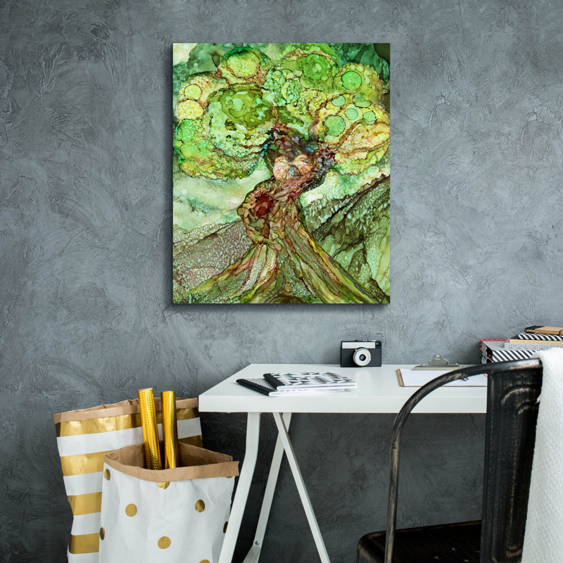 Toile épique «Turtle Dove Tree» par Carol Cavalaris, H 24 po x l 20 po x P 0,75 po