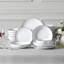 24 Piece Porcelain China Dinnerware Set - Service for 6