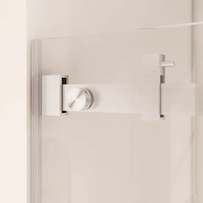 Frameless Single Sliding Bathtub Door With Tempered Glass