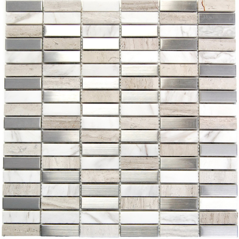 Carreau de mosaïque murale 0,62 "x 2"