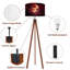  Lampe trépied sur pied érable rouge pleine lune Crimson Forest