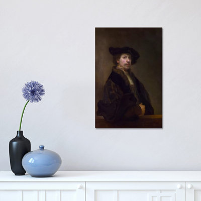 Self Portrait At The Age Of 34 1640 by Rembrandt Van Rijn - Wrapped Canvas Gallery-Wrapped Canvas Giclée