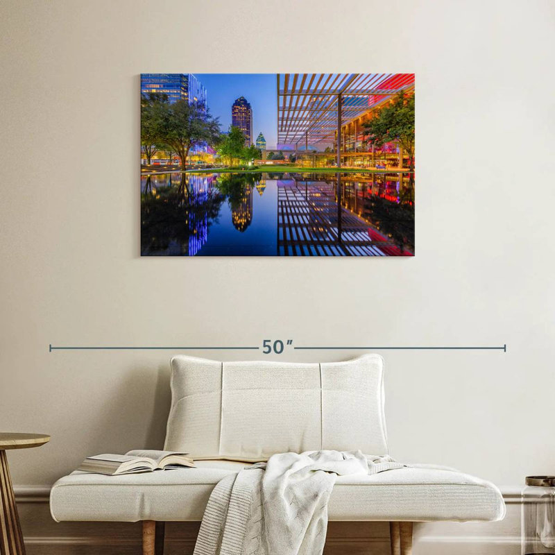 Sireci Dallas Downtown Cityscape, 24" H x 36" W