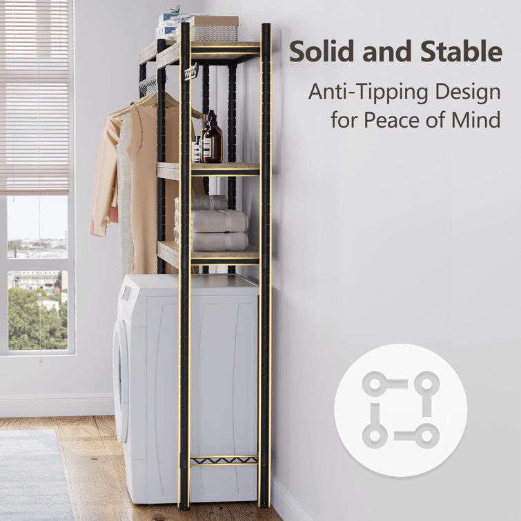 Metal Free Standing Laundry Room Organizer