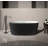 Arcadia 67 In. Freestanding Bathtub In Matte Black Finish-119665086