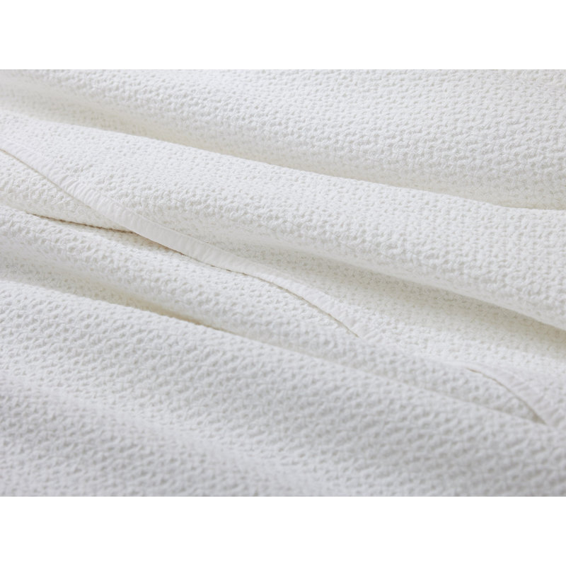 Honeycomb Blanket, White, Twin