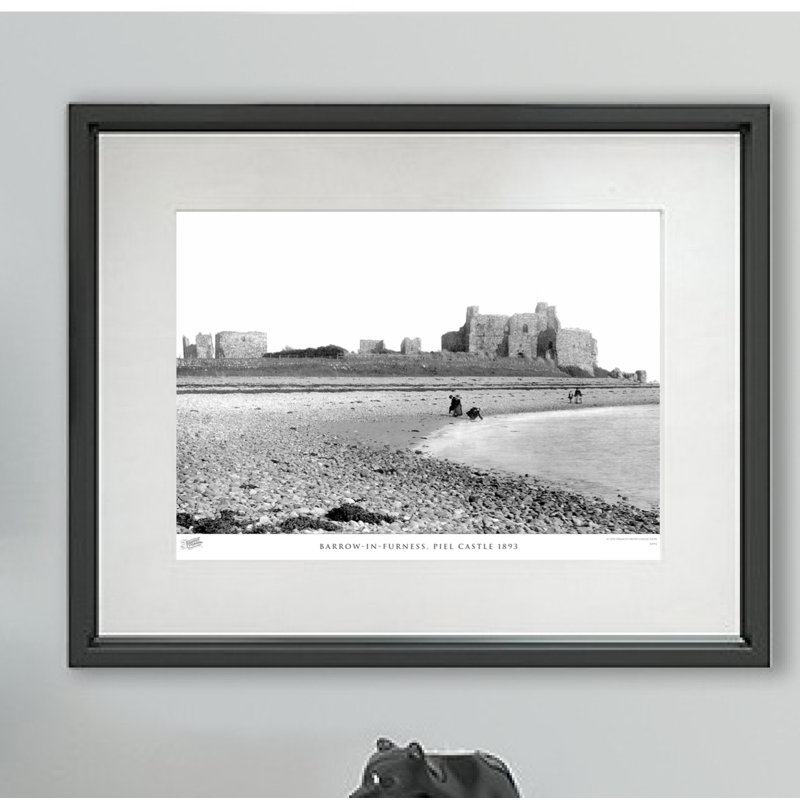 Barrow-in-Furness, Piel Castle 1893 by Francis Frith - Single Picture Frame Print, 28cm H x 36cm W x 2.3cm D