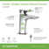 Verity Single Handle Bathroom Faucet with Push Pop Drain