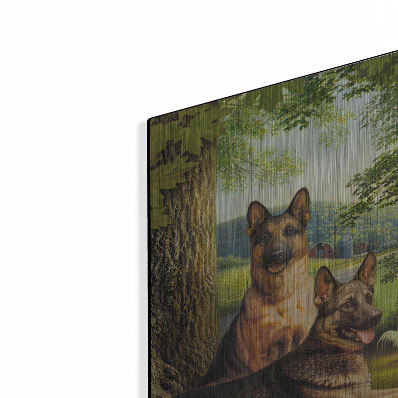 «German Shephards Chicken» par Dan Craig, H 16 po x l 12 po