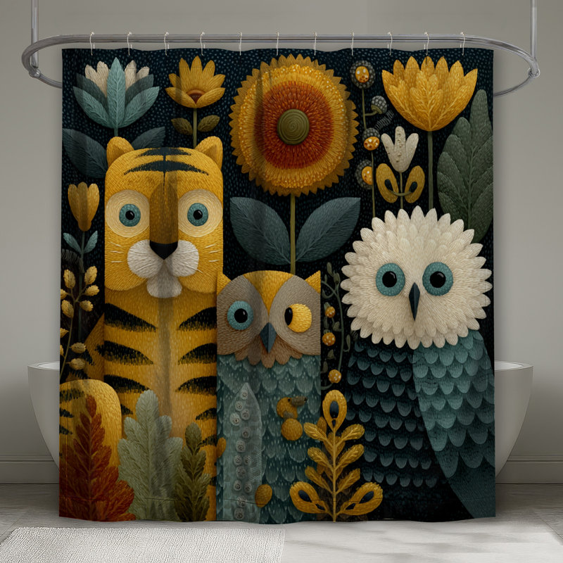 Rideaux de douche Tiger, L 70 po x H 84 po