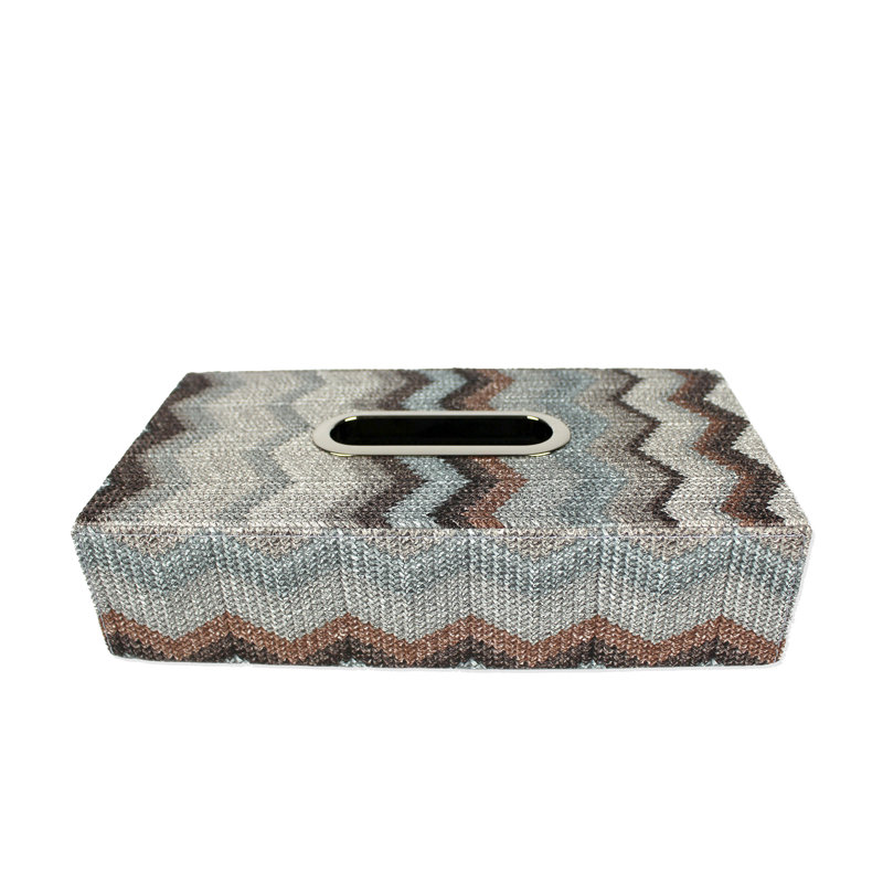 Rollox Tissue Box Cover, Grey blue, Grey Blue