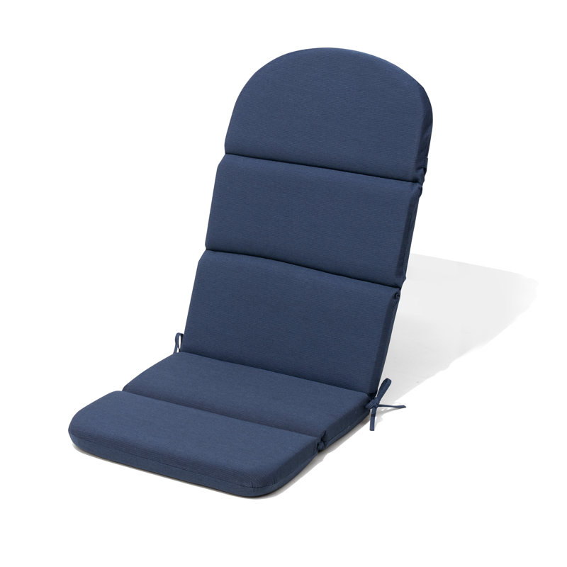 Coussin de siège / dossier Adirondack de 2,36 po Ebern Designs, 1, Marine, polyester