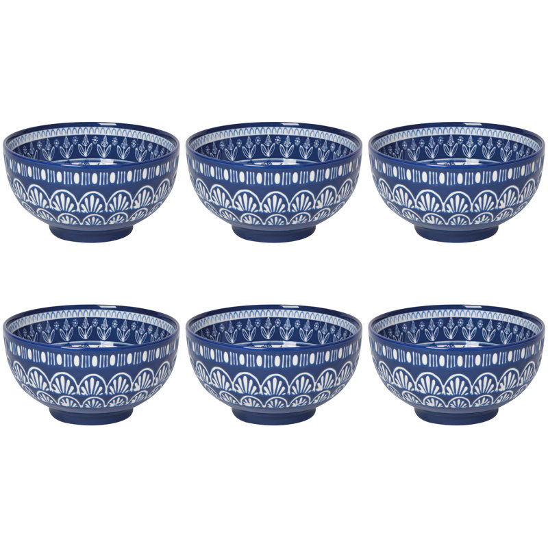 Ensemble de 6 bols Porto moyen 6 pouces