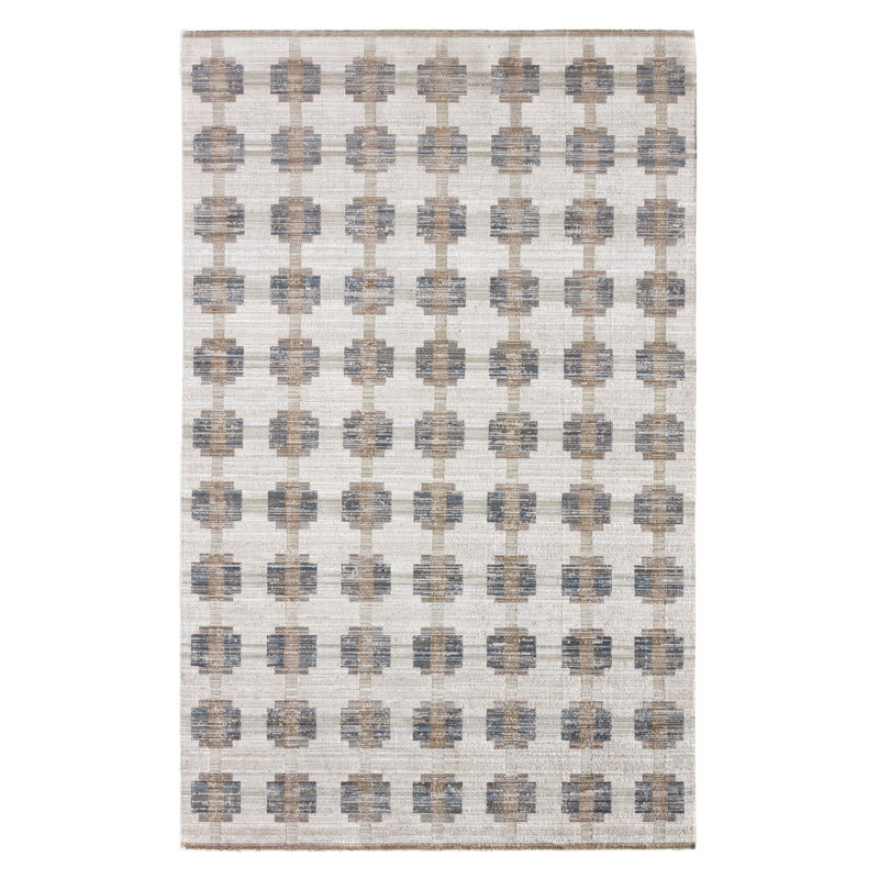Jaipur Living Zorina Power Loomed Modern/Contemporary Blue Area Rug (5'X7'10in), Rectangle 7'6" x 9'7"