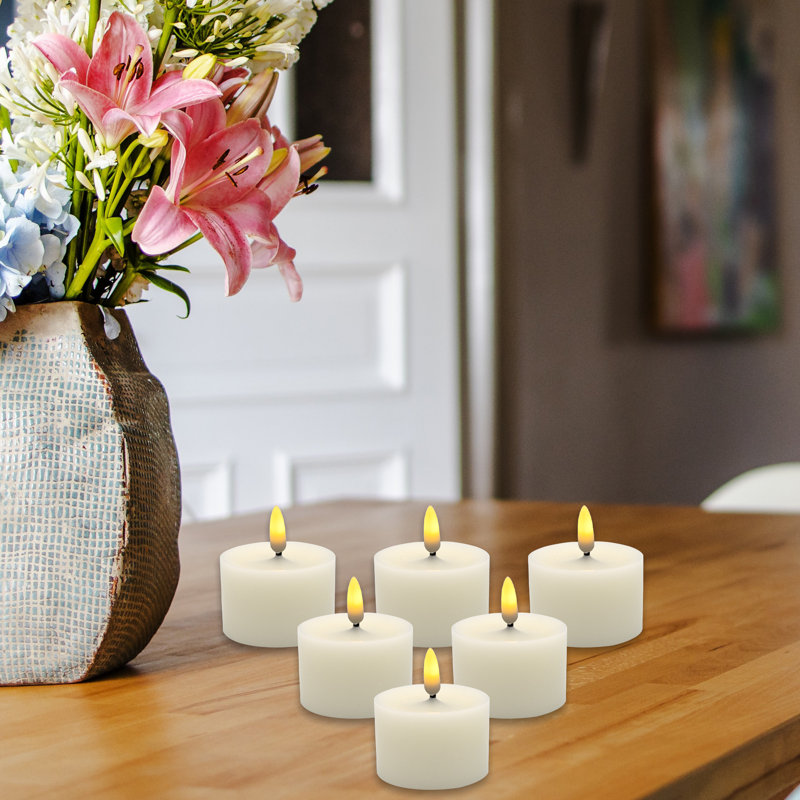 Unscented Flameless Tealight Candle - 6 Count