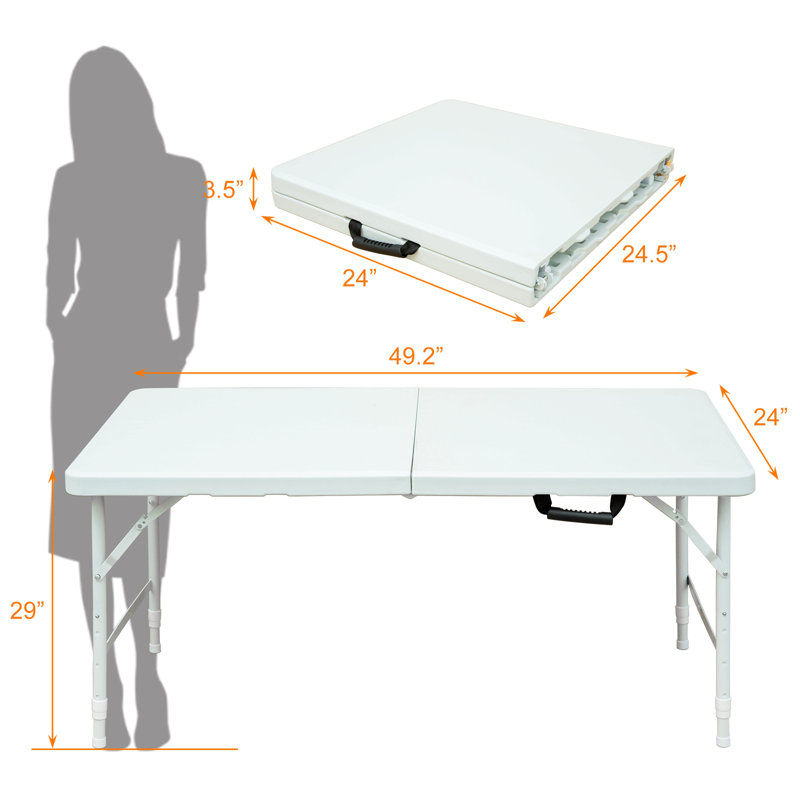 Table de salle à manger d'extérieur, plateau carré avec piédestal, trou pour parasol, table de patio moderne, Blanc