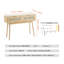 Console en rotin avec 2 tiroirs de rangement, table d'entrée en rotin avec porte coulissante en rotin naturel, table console pour salon, bureau, entrée ou mur de télévision