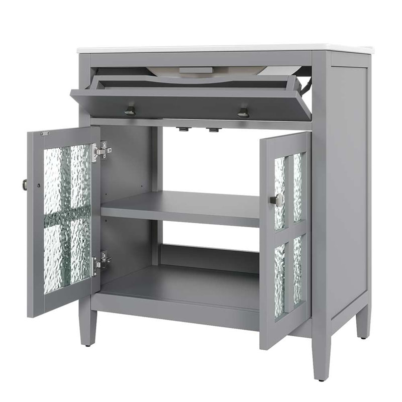 Bathroom Vanity, Gray