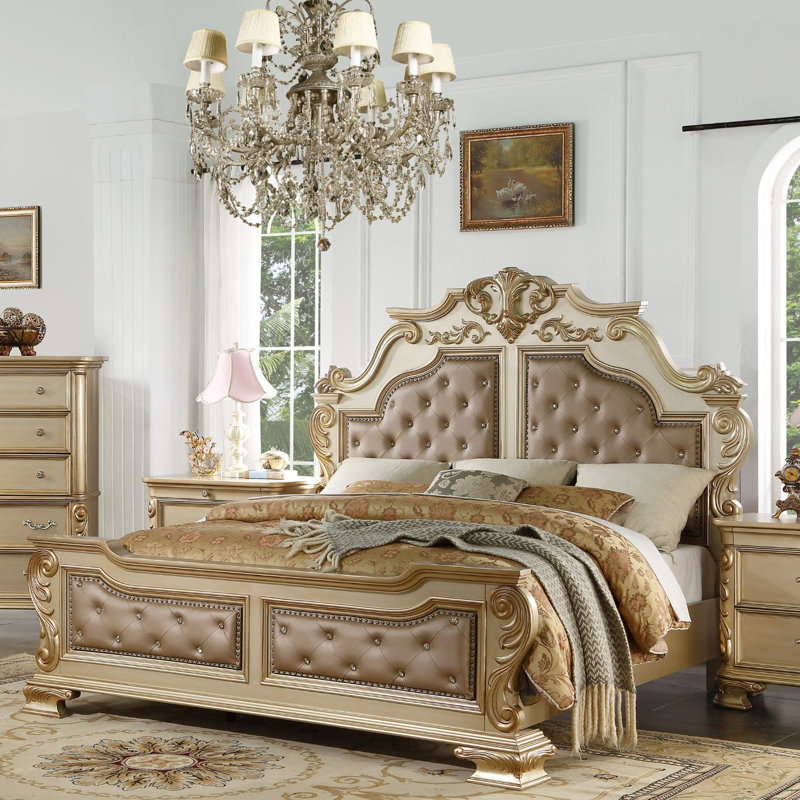 Ensemble de chambre à coucher tapissier Lurlean, Grand lit