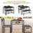 43.3" Dining Table Set For 4, 4 Piece Kitchen Table Set With Bench And Chairs For Small Space, Apartment, Living-Room, Restaurant-501642057