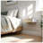Perkin - Small Floating Nightstand White Finish With Drawer, Solid Wood Wall Drawer