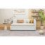 Lit de jour en tissu d'ameublement (beige)-514099323