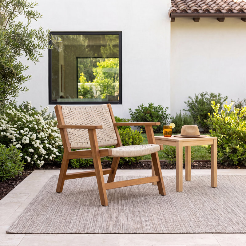 Alaire Teak Outdoor Lounge Chair