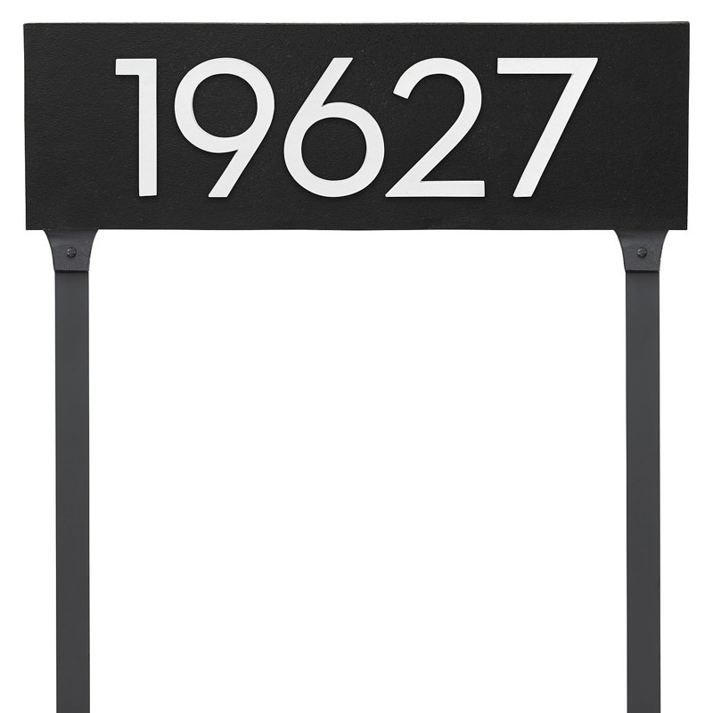 Rectangle Lawn Insert, Black/White, Yes