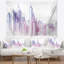 Tapisserie de paysage urbain violet city skyline-28503166