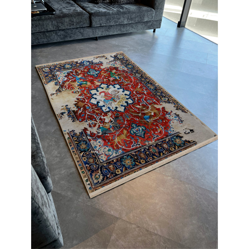 Aniketh Moroccan Indoor / Outdoor Rug, Rectangle 5' x 6'7"
