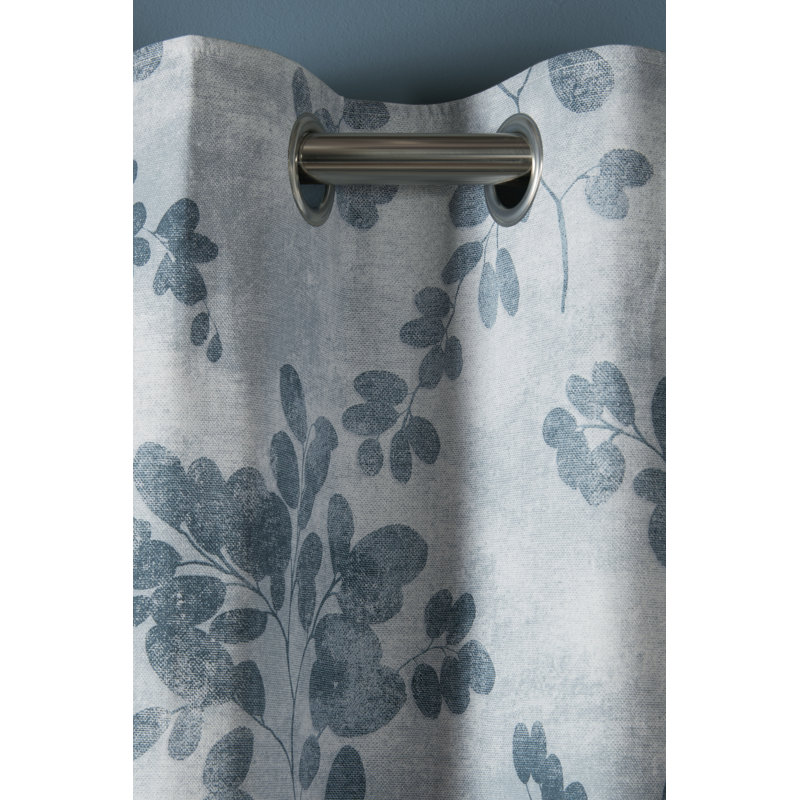 Laura Ashley 100% Cotton Curtain Panel Pair, 88X72