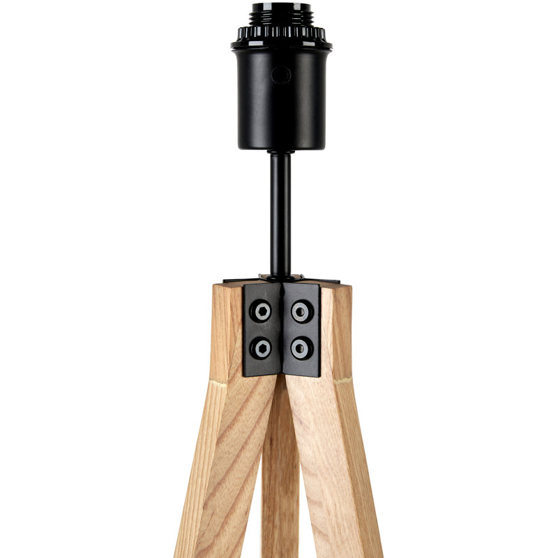 Lampe trépied en bois 61 po Boxleye