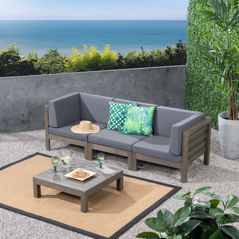 Acacia 3 - Person Patio Conversation Set with Cushions