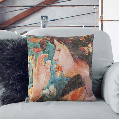 Butterflies Square Throw Cushion