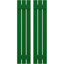 Americraft 2 Batten Exterior Real Wood Spaced Board-N-Batten Shutters (Per Pair)-78952215-78952161-78952132